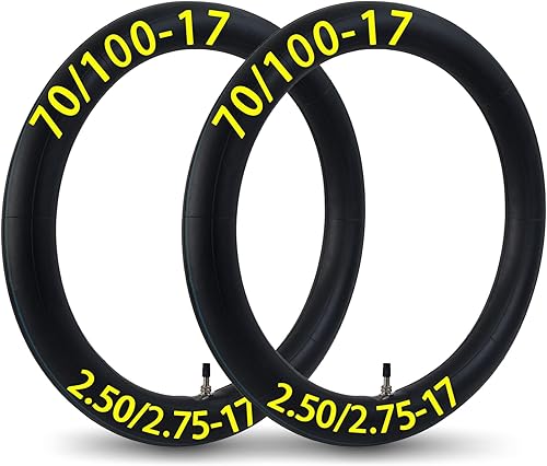 Miniatura 1 de Paquete de 2 tubos de moto de cross 70100-17 2.502.75-17 tubo interior recto vástago de válvula