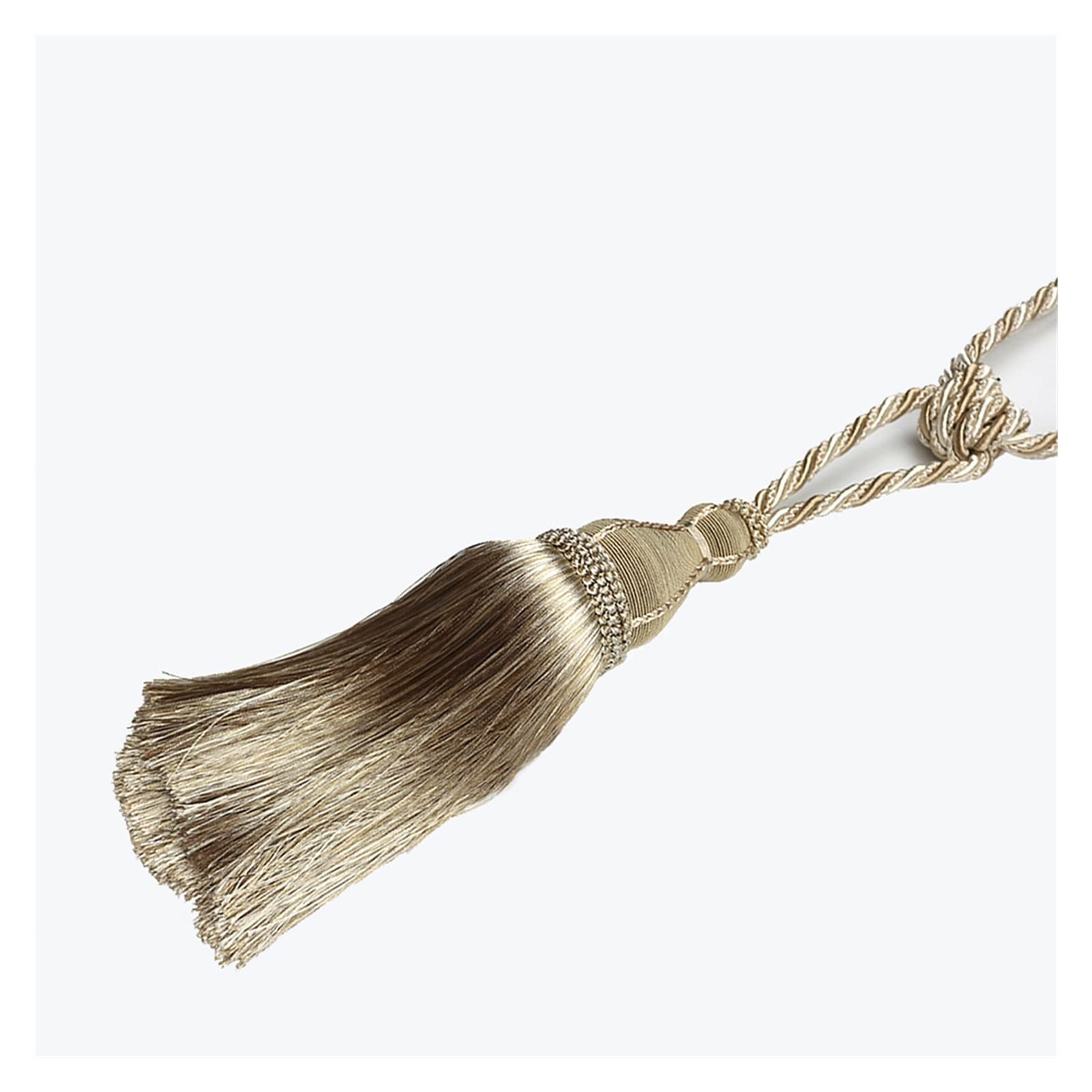 1 Fermatende con Frange E Nappe, con Pallina per Appendere Le Tende, con Fibbia E Corda, per Decorare La Finestra, Accessori per La Stanza.（Red-132Cm）