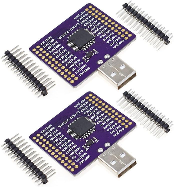 2Pcs FT2232HL USB to UART FIFO SPI RS232 Converter Module External Memory Dual Channel