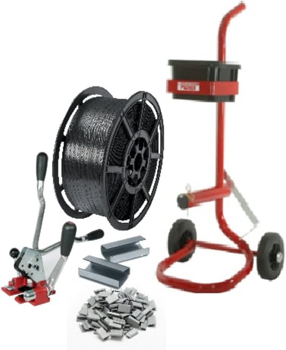 Heavy Duty Manual Hand Pallet Strapping Banding Kit Pack Set Large