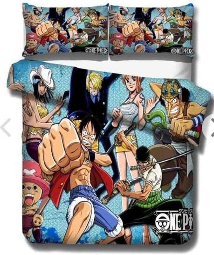 One Piece Anime Bedding Sets 3d Print 3pcs Duvet Cover Set Fan Gifts For Girls Boys Kids Teenage Color Style01 Size Twin 68x86 Kids Bedding Home Ekbotefurniture Com