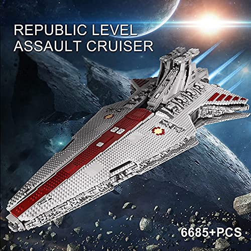 FYHCY Technik Raumkreuzer Modell, 21005, 6685 Teile Sternenzerstörer Angriffskreuzer Groß MOC Klemmbausteine Set Montage… – Bild 3