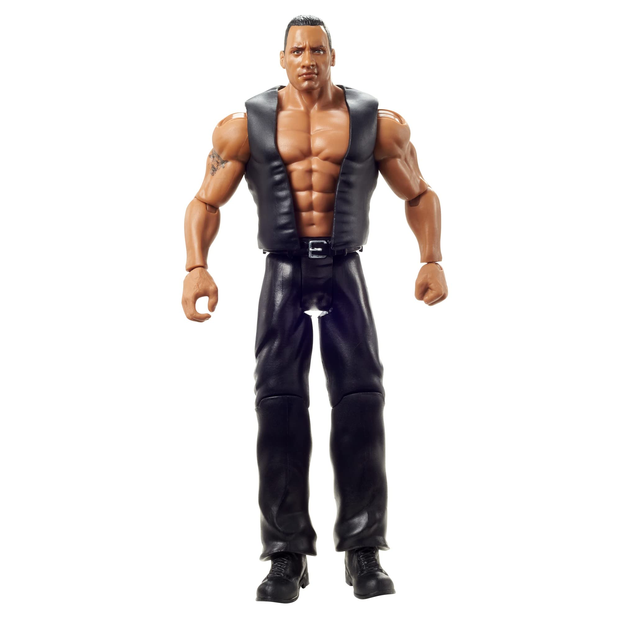 WWE The Rock Basic Action Figure, Posable 6-inch Collectible for Ages 6 Years Old & Up​​, HDC94