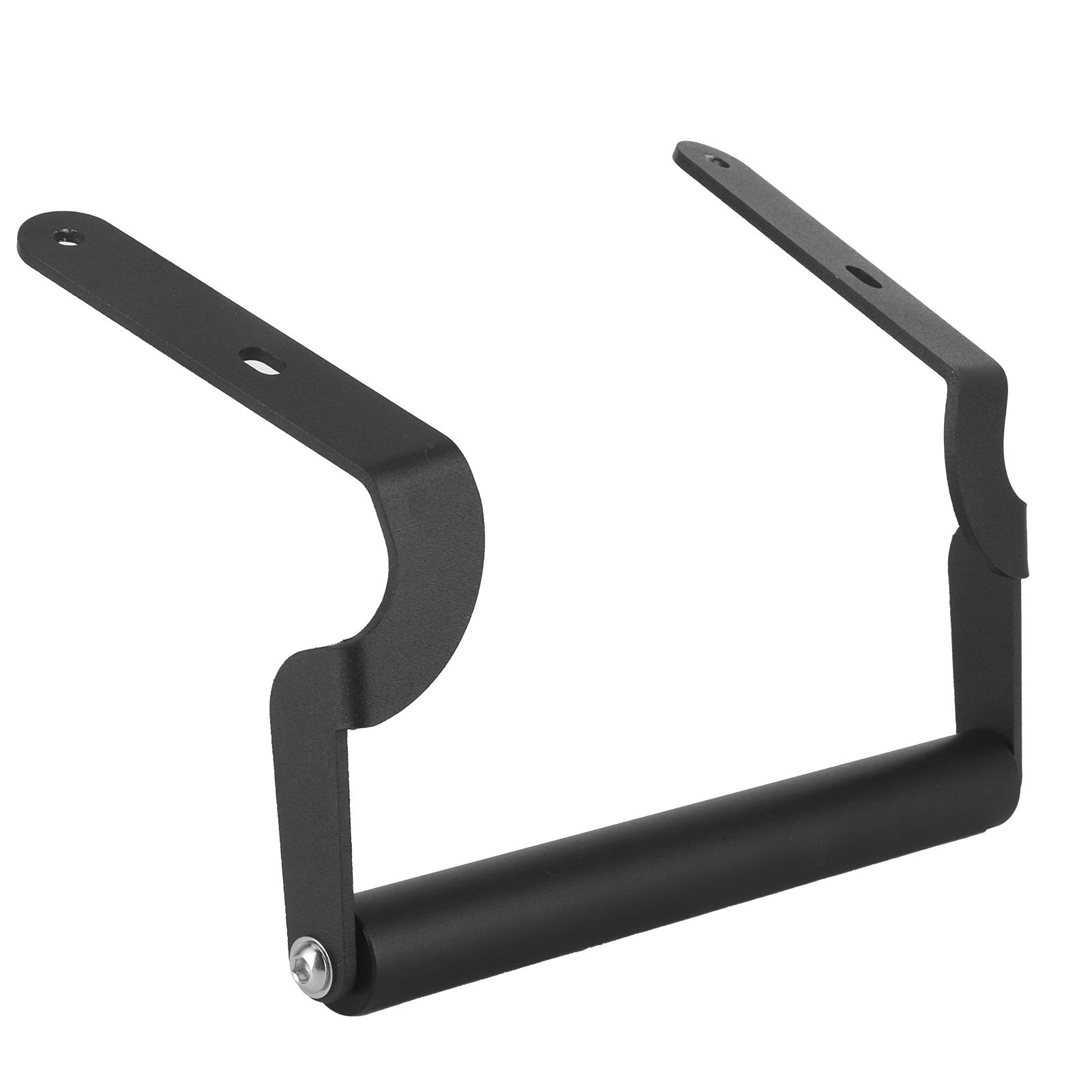Kit staffa navigazione moto, supporto anteriore GPS per telefono, metallo robusto e durevole nero, supporto universale per smartphone e dispositivi GPS, installazione semplice