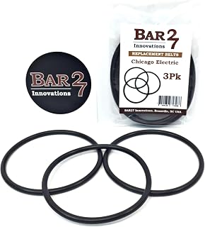Bar27 Brand 3 Pack Replacement Drive Belts for Chicago Electric Central Machinery ABN Viyuki Rock Tumblers