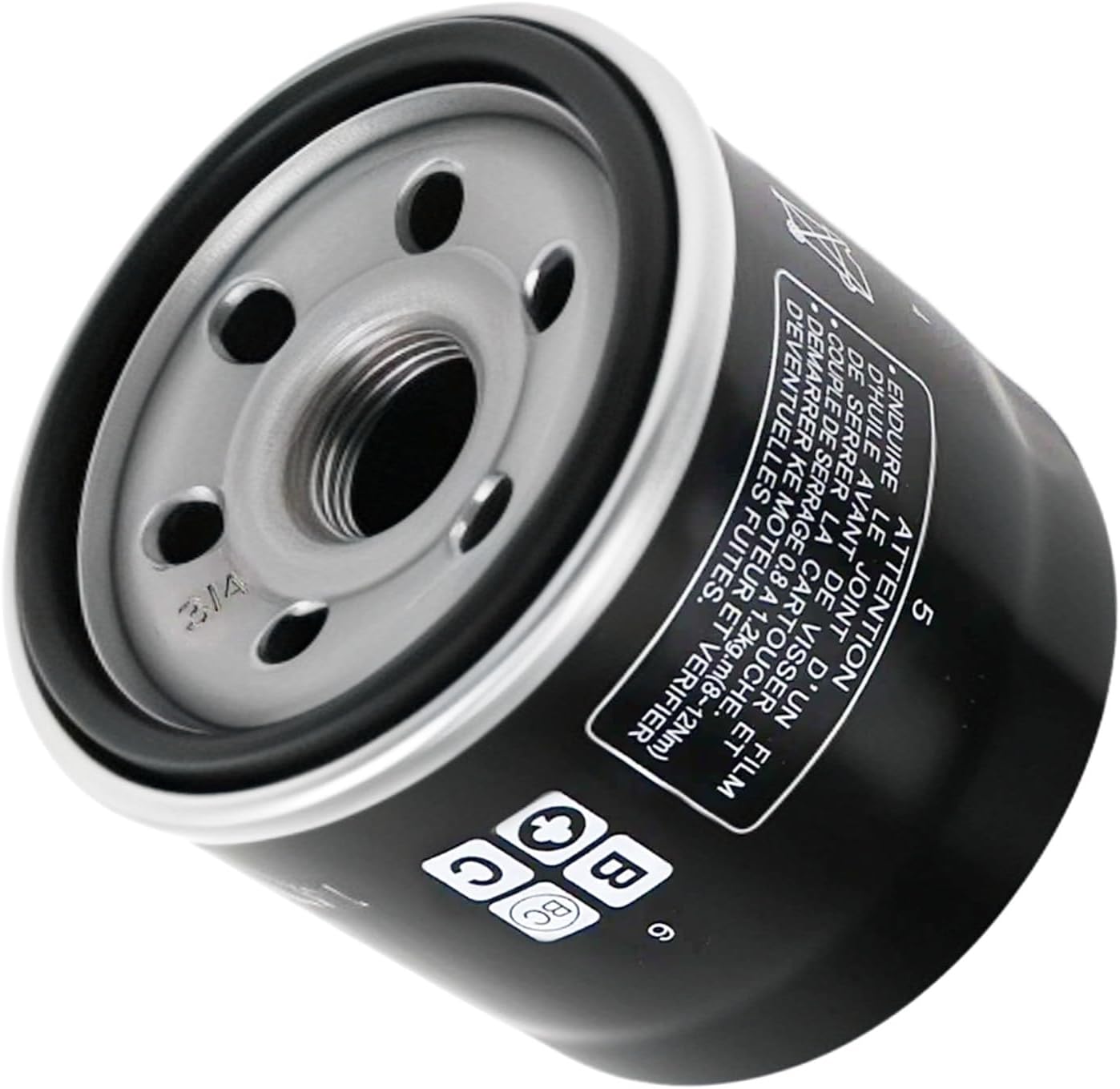 Oil Filter for Hisun 250/400/450/500/550/700/750 ATV UTV, Fits Massimo, Bennche, Coleman, Cub Cadet, Alligator, Yardsport Replace OEM 15200-003-0000/15200-F39-0000 (3/4-16 UNF Thread)