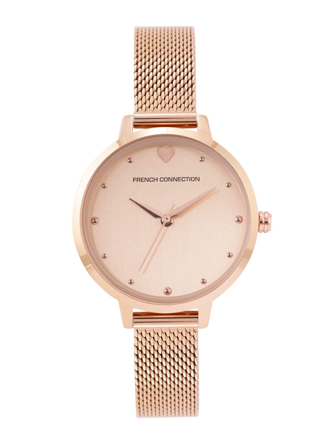 French Connection Stainless Steel Analog Rose Gold Dial Womens Watch-Fcn00018A, Band_Black (B0B2K19HD6) Amazon Price History, Amazon Price Tracker