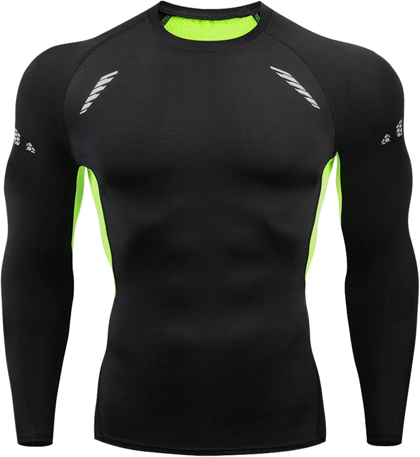 Men's Compression Shirts Long Sleeve Athletic Running Tops Football Turtle Neck Shirts Sport Baselayer Undershirt