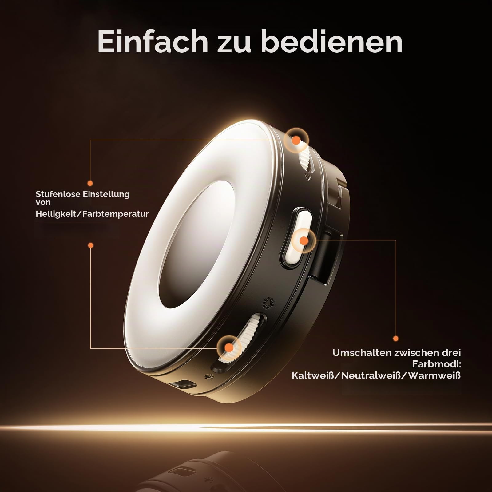 ULANZI ML05 Magnetische Selfie Licht für iPhone, Dual Magnet LED Ringlicht mit Spiegel, 9000K CRI≥97, Weitwinkel-Beleuchtung, Handy-Licht ideal für Reise-Vlogs, Foto- und Videoaufnahmen