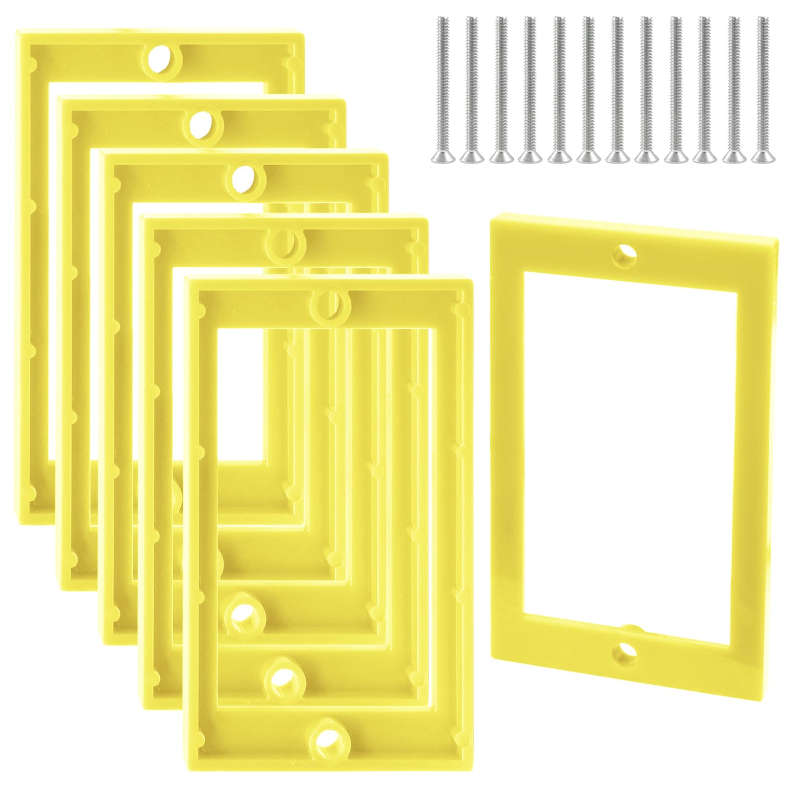 vibedor 6 PCS Single Gang Outlet Receptacle Box Extenders 1/4