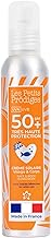 LES PETITS PRODIGES Sun Cream SPF 50+ Face & Body - Invisible - High UVA, UVB Protection - Moisturizing & Soothing - Monoi Scent - Recyclable Aluminium Bottle - Made in France - 100 ml