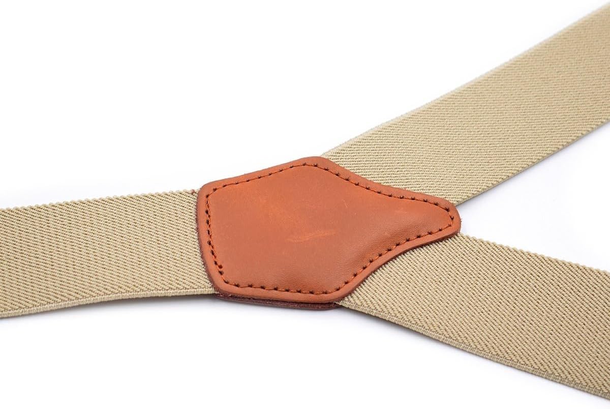 x suspenders， 1.4IN6 elastic sling clip for men adjustable Y suspenders