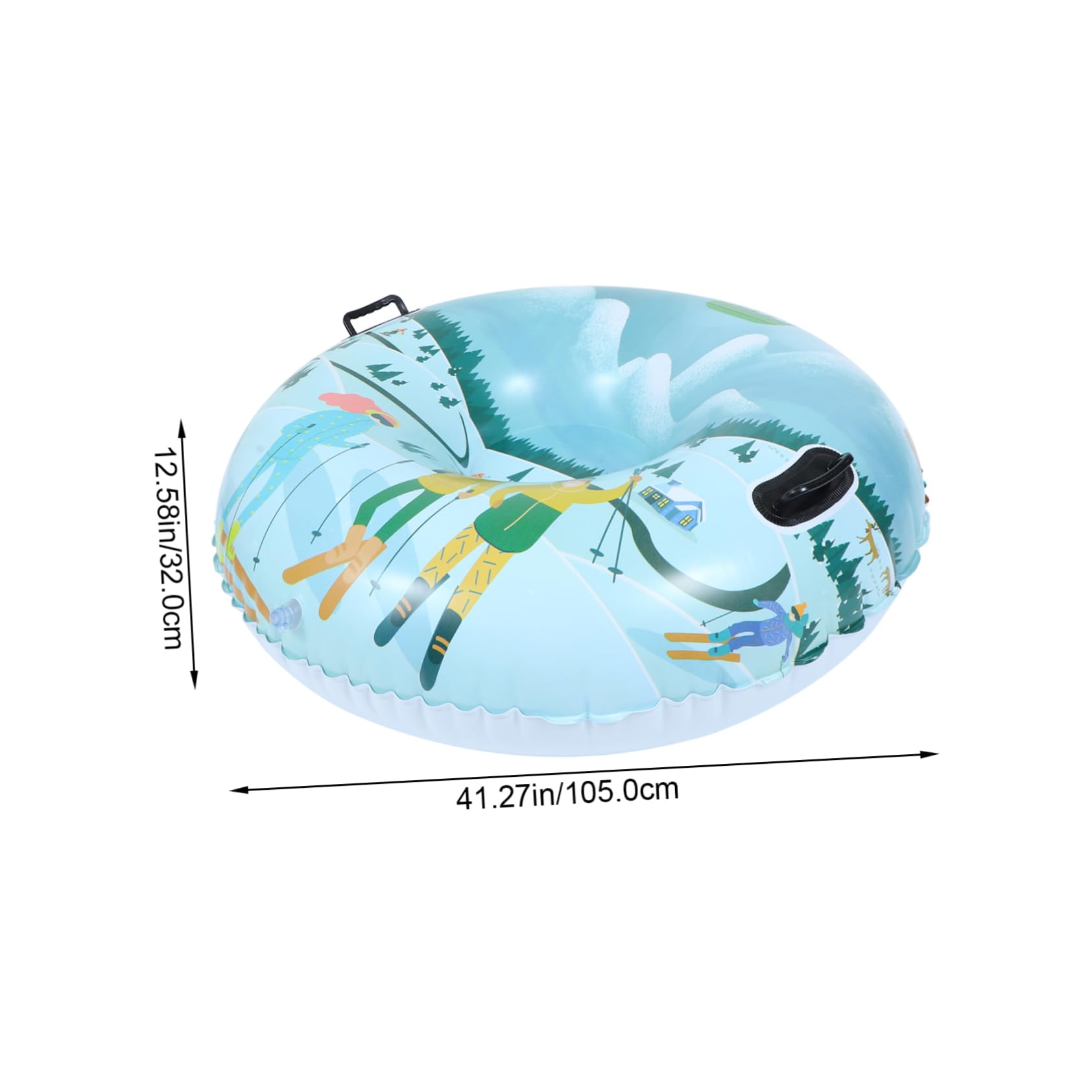 Sosoport 1pezzi Ciambella da Neve Gonfiabile in Pvc Resistente all Usura Maniglie Rinforzate per Slittino Esterno per Ragazzo Ragazza Ragazza e Amici Amanti dello Slittino
