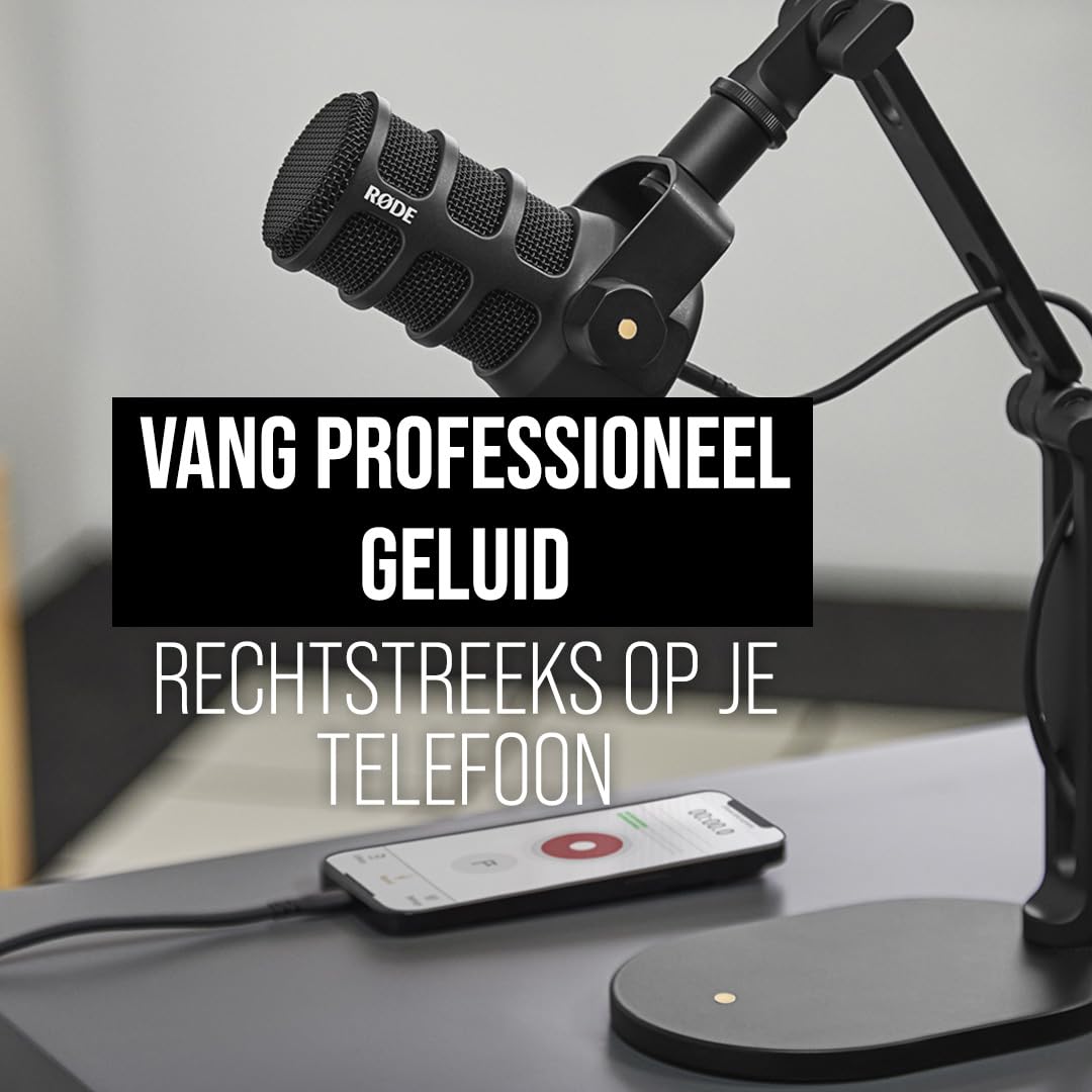 RØDE PodMic USB Veelzijdige Dynamische Broadcast Microfoon met XLR