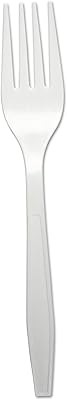 Boardwalk Forkhwppwh Heavyweight Polypropylene Cutlery, Fork, White, 1000/Carton