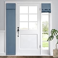 Vista 23 de HOMEIDEAS Cortinas opacas de aula para puerta delantera, cubierta de ventana de puerta de aula, persianas de privacidad con aislamiento térmico