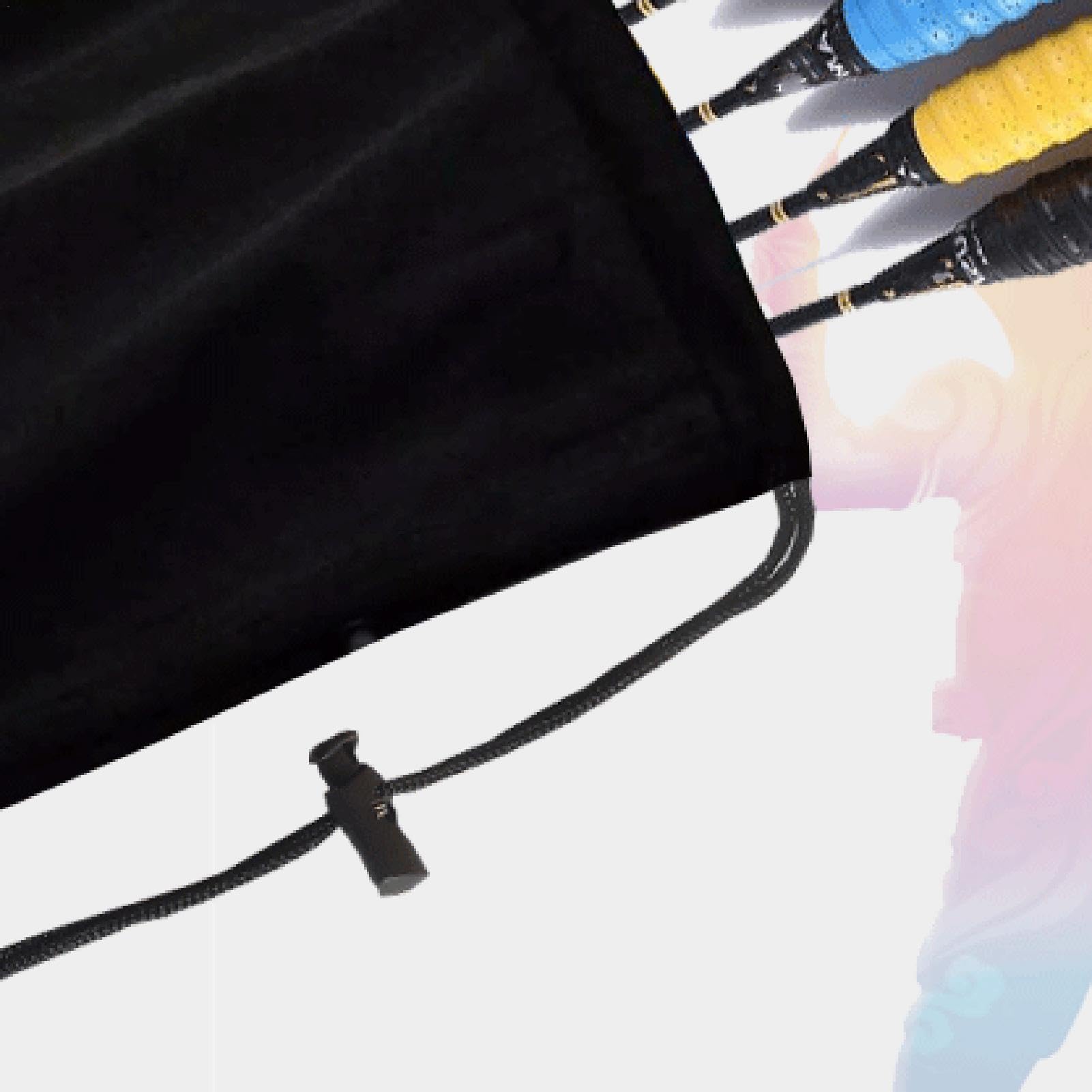 Custodia per racchetta da badminton, custodia per racchetta da badminton, borsa da trasporto a tracolla singola per sport con racchetta, custodia portatile con coulisse