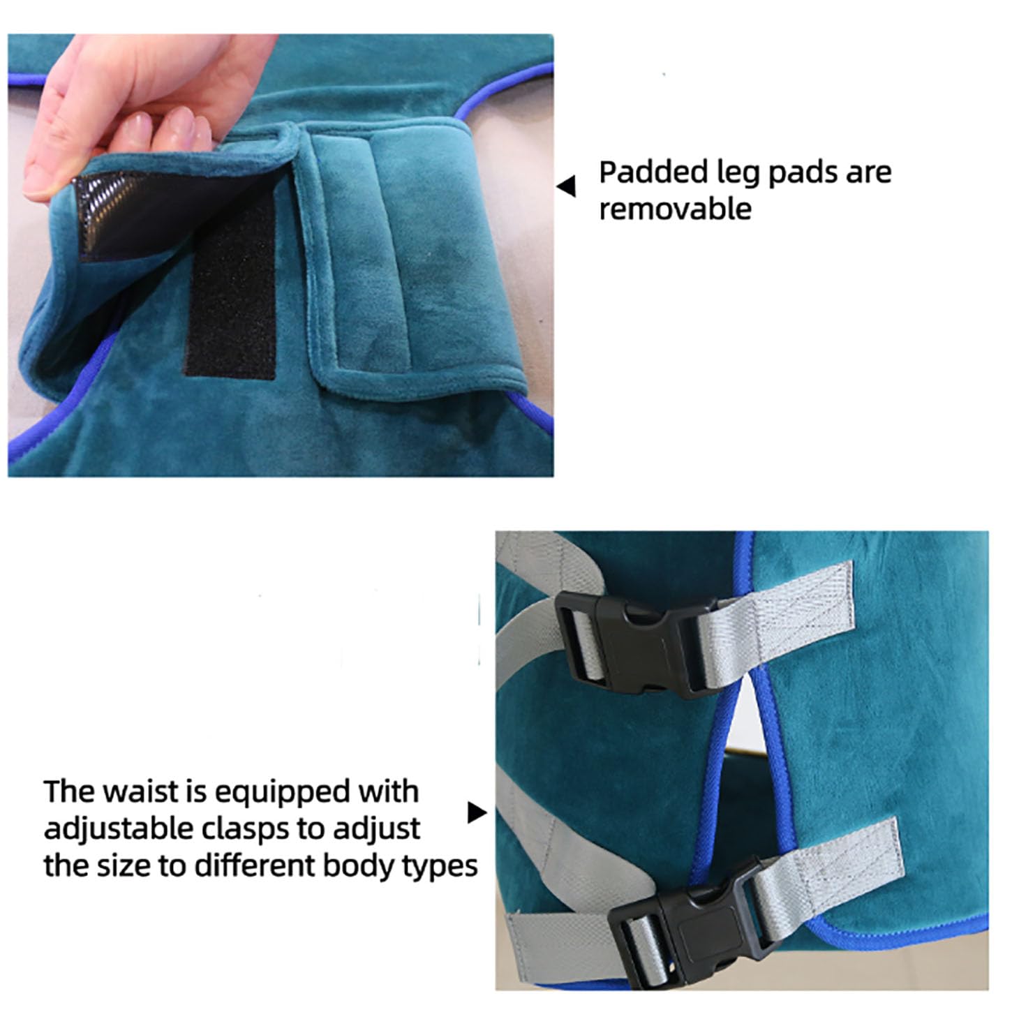 Cabestrillo De Elevación para Pacientes,Transfer Gait Belt para Caminar,Cinturones De Transferencia Ajustable,Cinturón De Seguridad para Personas Mayores Y Discapacitadas,M