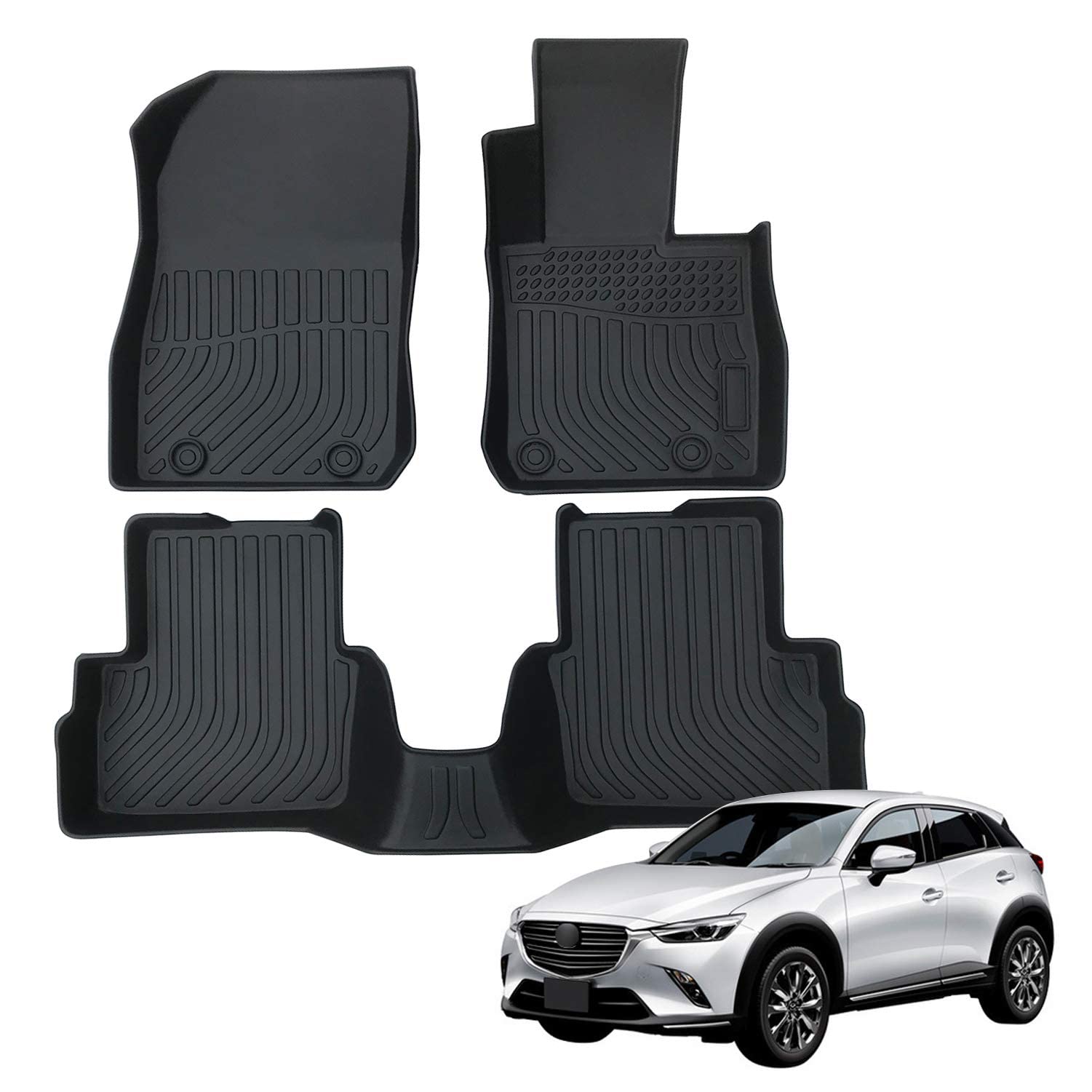 Amazon | Orealauto マツダ CX3 Mazda CX-3 防水 フロアマット 純正 車 