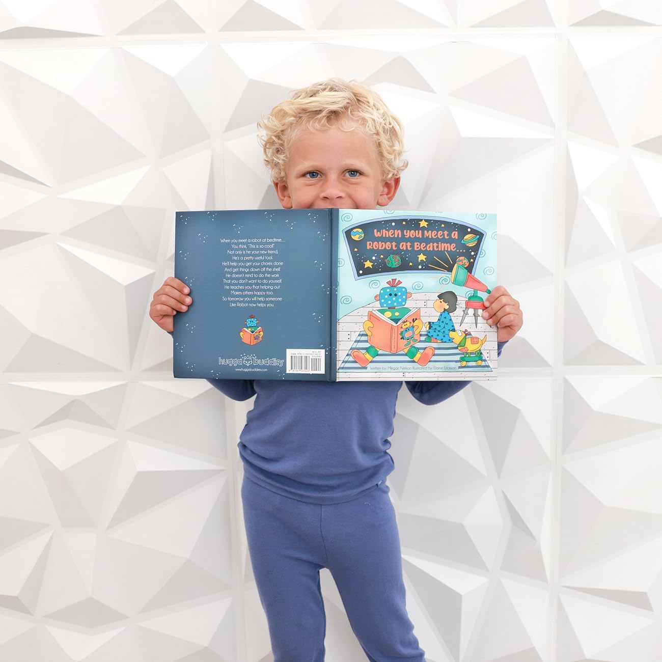 When You Meet a Robot at Bedtime... Original Hardcover Storybook | Value-Based Magical Robot Adventure | Robot Game & Recipes Included | Robot Plushie and Minky Blanket Bundle Sold Separately