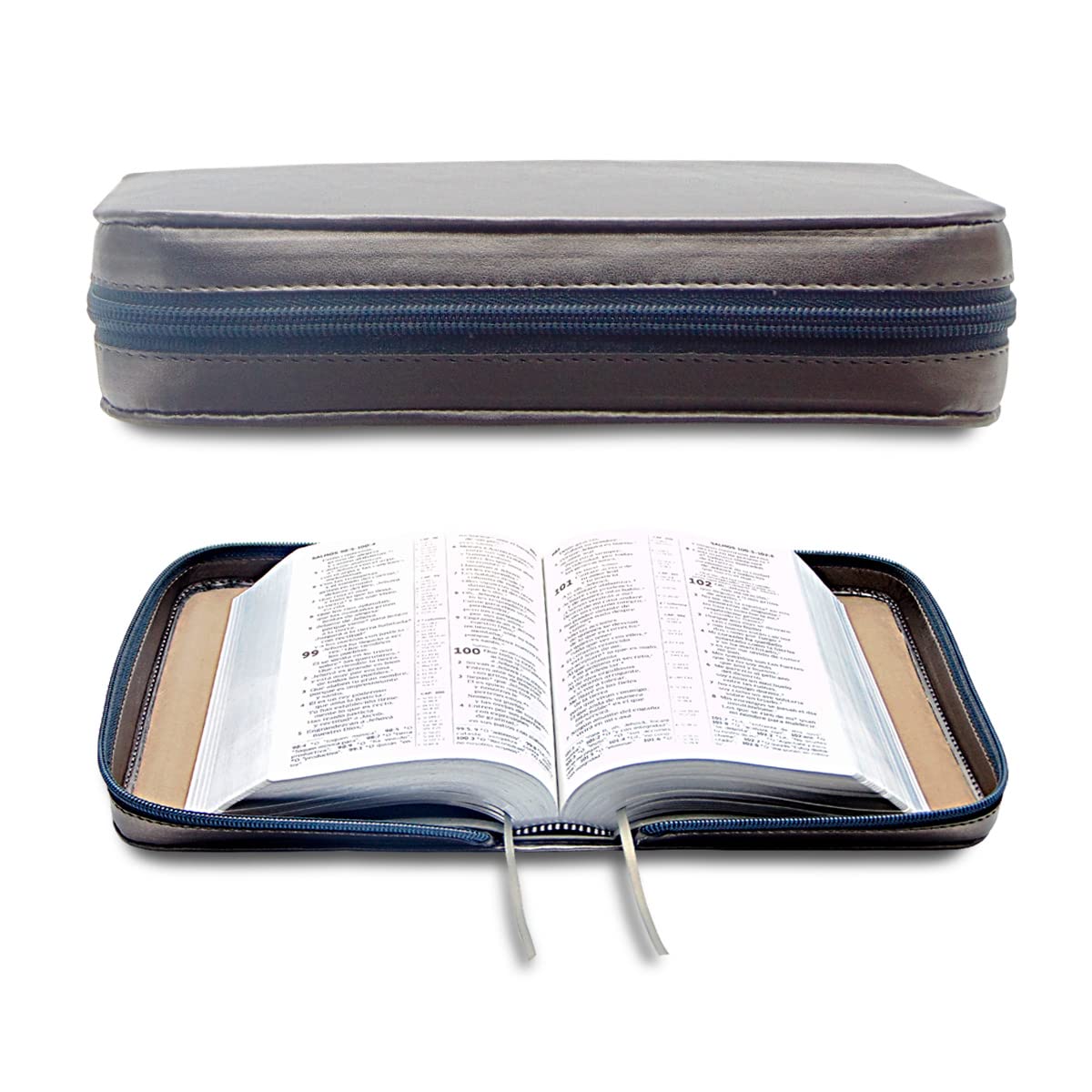 Custodia per Biblia in Italiano - Nuova edizione Traduzione del Nuovo Mondo - 3 misure - Bibbia Personalizzabile - con cerniera (Personalizzare nome, Grande)