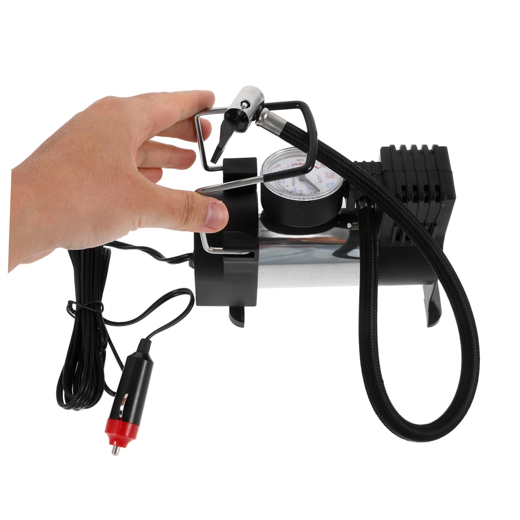 SOLUSTRE Inflador de Neumáticos Portátil para Coche 12v, Compresor de Aire Automático con Arranque Fácil, Inflado Rápido para Emergencias