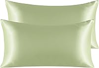 Vista 89 de NTBAY - Fundas de almohada de satén para cabello y piel, fundas de almohada sedosas de lujo con cierre de sobre.