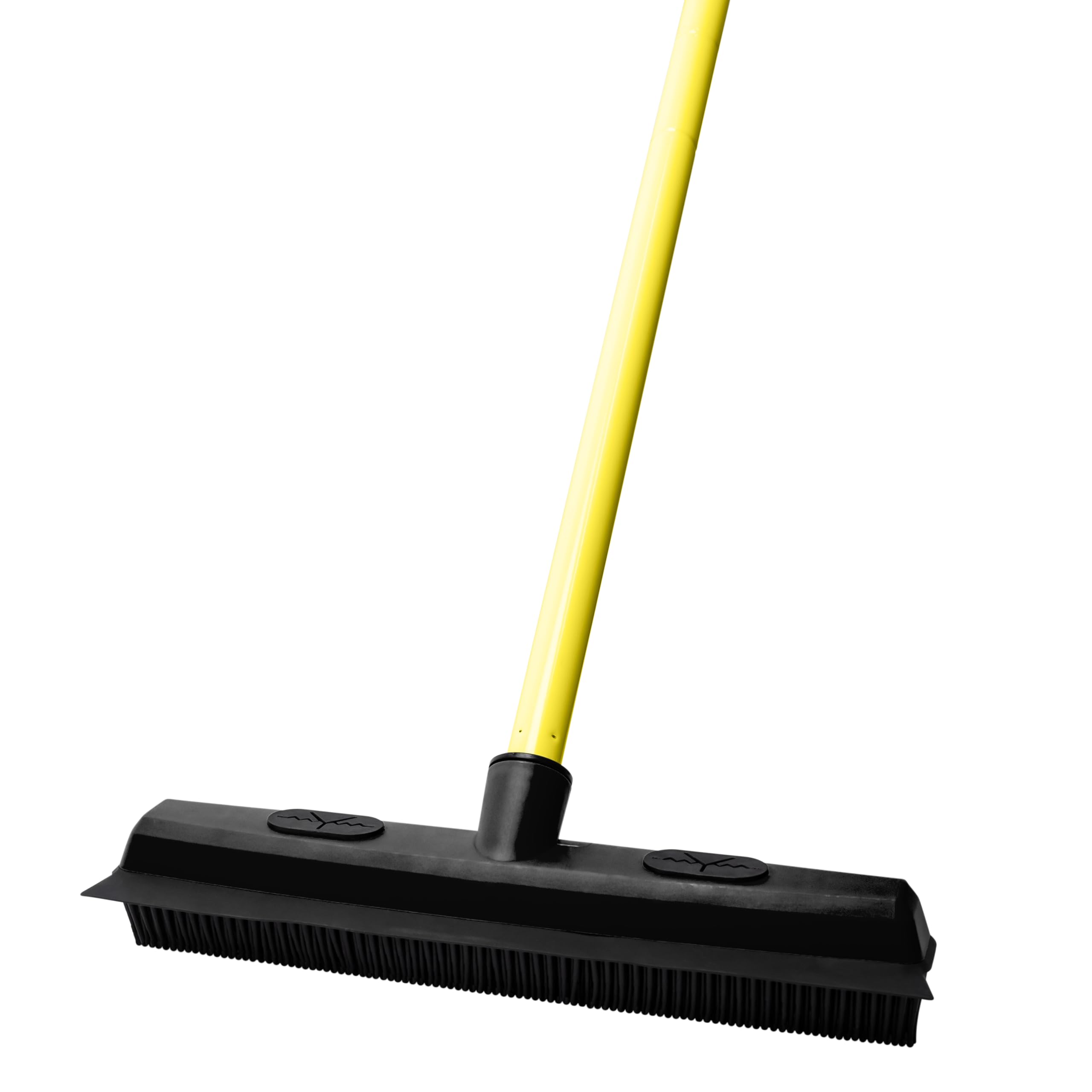 FURemover Original Indoor Pet Hair Rubber Broom with Carpet Rake and Squeegee, Disassembles for Easy Storage