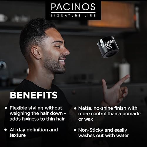 Miniatura 2 de Pacinos Pasta mate DRYFI No-Shine - Pasta de peinado con acabado mate para hombre