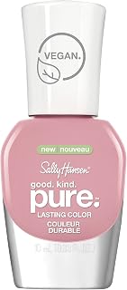 Sally Hansen Good. Kind. Pure. Nail Polish | Plant-Based, Vegan, 16-Free Formula | Opaque, Shiny | 210 Pinky Clay | Light Pink Nail Color