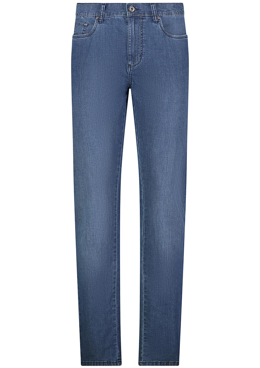 Wampum Jeans Regular Fit da Uomo, 5 Tasche, Denim Elasticizzato