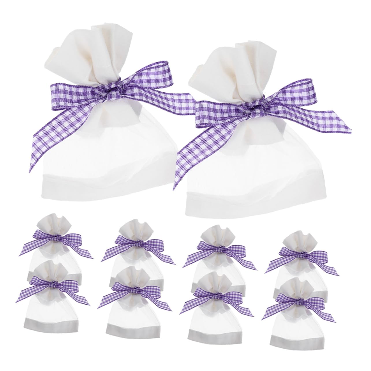 HOOTNEE 20pcs Lavender Sachets Burlap Organza Bags for Closets Fragrance Sachets for Dried Lavender Flowers Small Soothing for Home