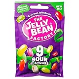 The Jelly Bean Factory 9 Sour Flavours Jelly Bean Candy Pack | Assorted 9 Flavours | Jelly Bites Candy | Ireland |100% Veg | Gelatine Free| Natural Flavours | Natural Coloured | No Preservatives - 70 gm