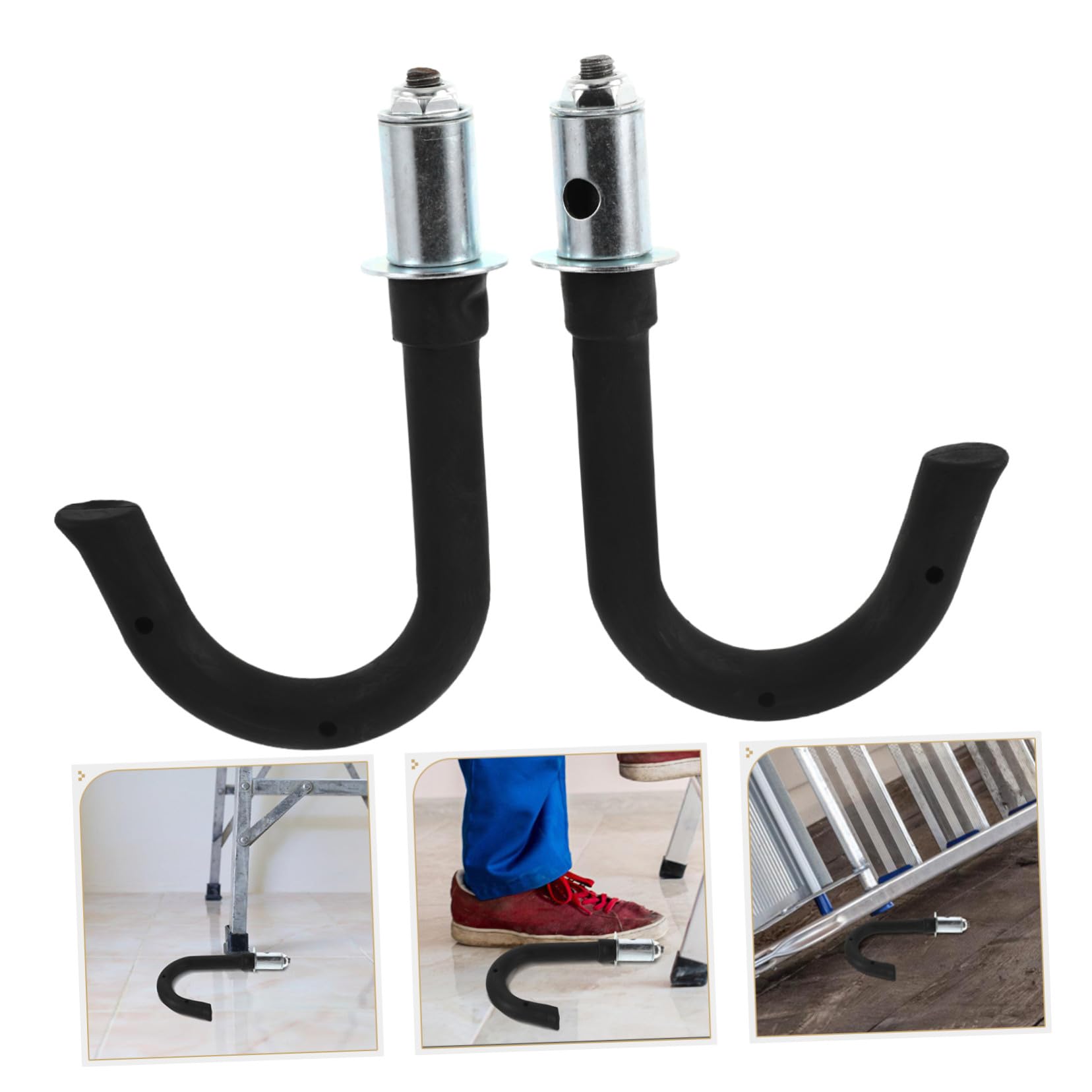 Scala telescopica Ganci staccabili per scale per tetto Garage Ganci per letto a castello Stabilizzatore antiscivolo Gancio di estensione resistente per uso esterno