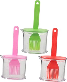 BESPORTBLE 3 Conjuntos De Ferramentas Para Churrasco Ao Ar Livre Escova De Óleo Combinação Grelha Escova De Óleo Escova De Silicone Escova De Alinhavo Para Churrasco Escova De Cozimento Para