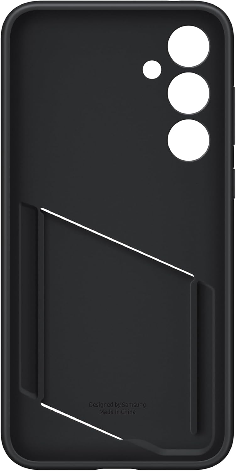SAMSUNG Galaxy A35 5G Card Slot Phone Case, Protective TPU Cover with ID Pocket Holder, Finger Tap Control for Credit Card Payment, US Version, EF-OA356TBEGUS, Black