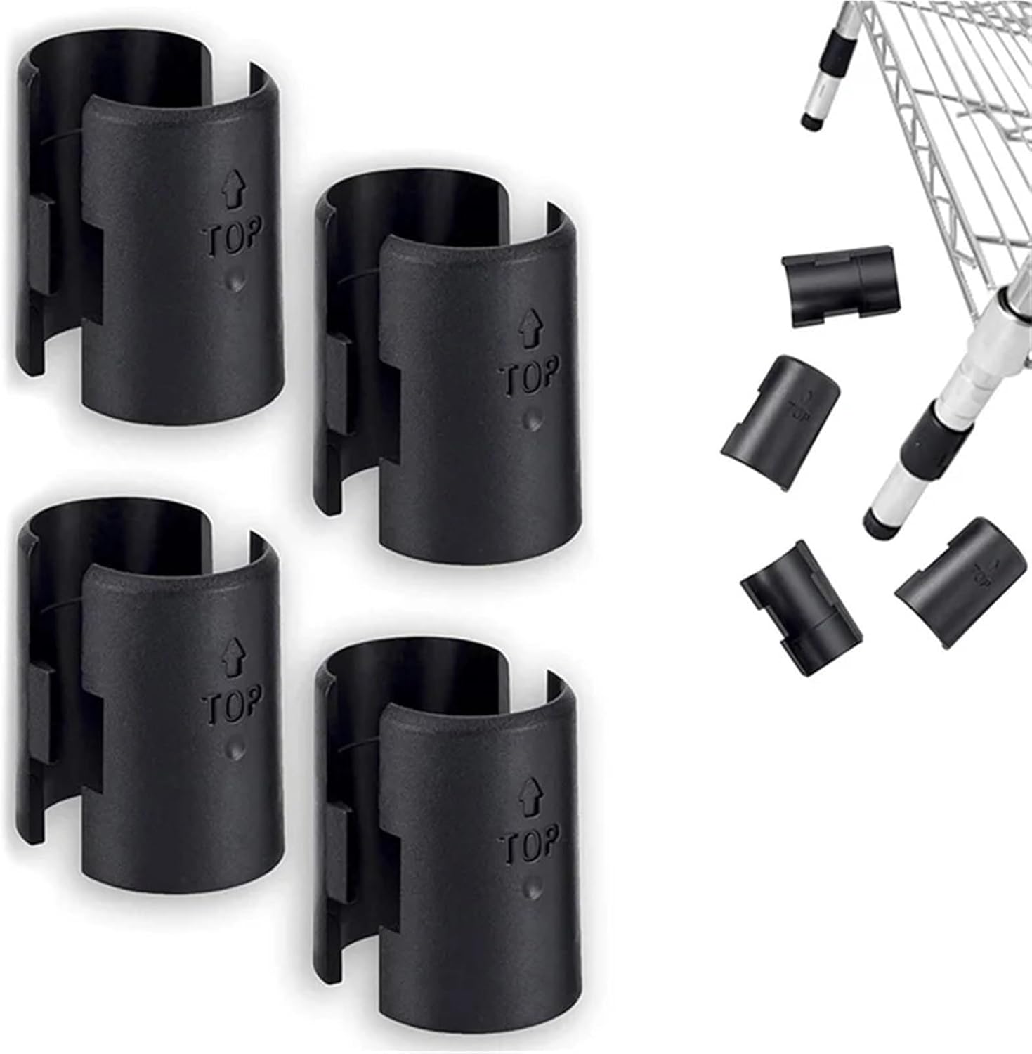 Secure 140pcs Wire Shelf Clips 1 Inch-Wire Shelving Lock for System