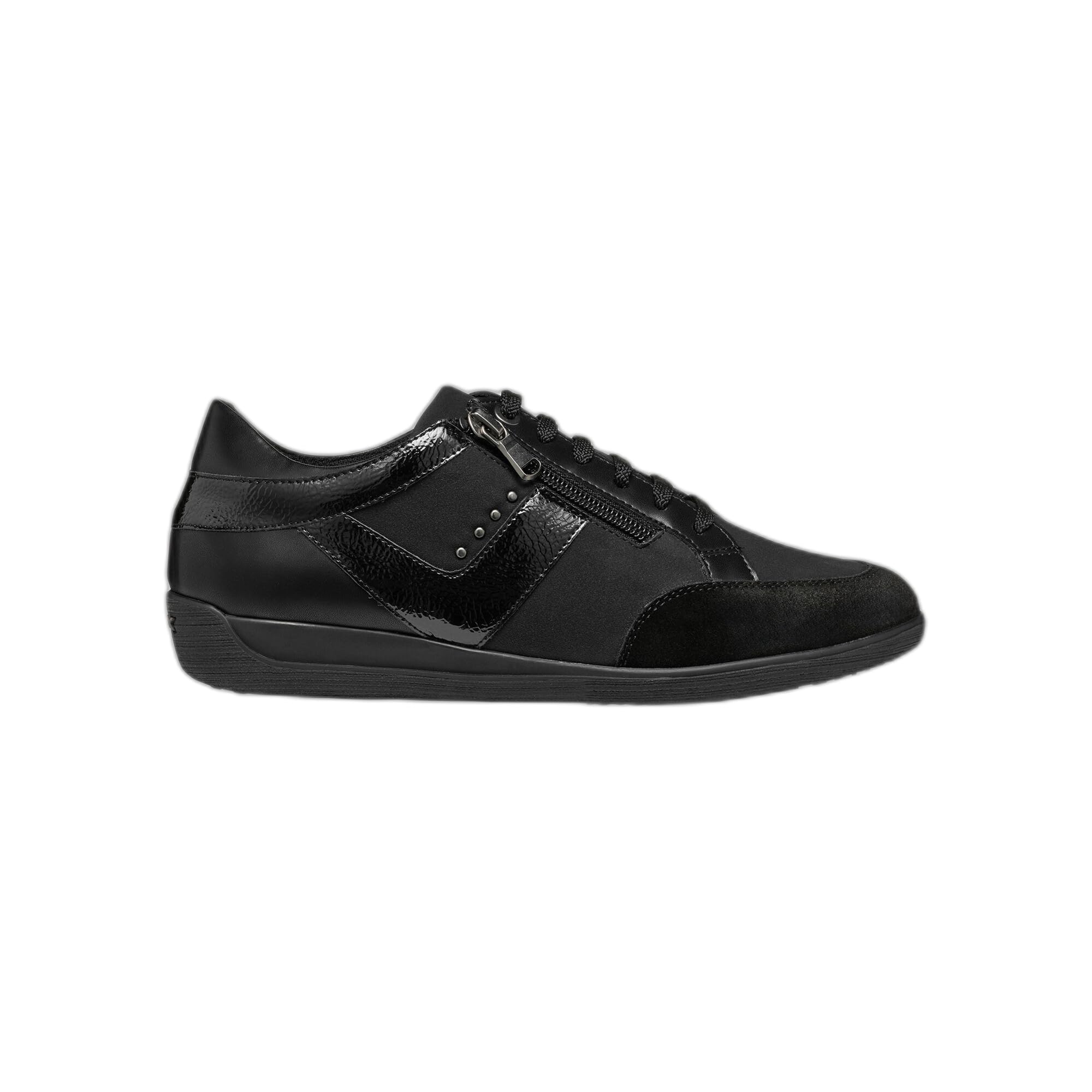 Geox Zapatillas D Myria C para mujer, Black, 37 EU