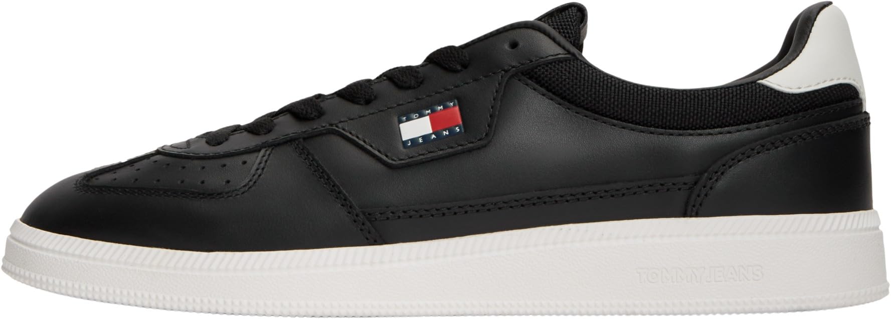 Tommy Hilfiger Black Polyurethane Men's Sneaker - EU40/US7