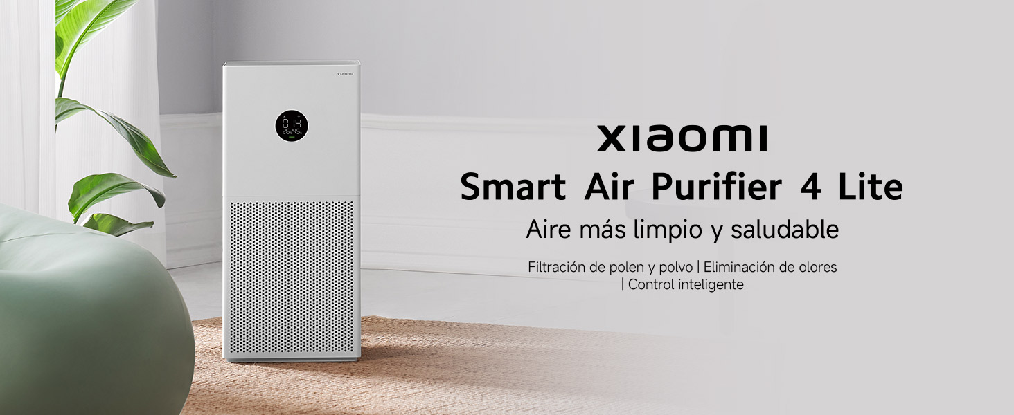 Xiaomi Smart Air Purifier 4 Lite, Filtro HEPA 3-en-1 H13, elimina