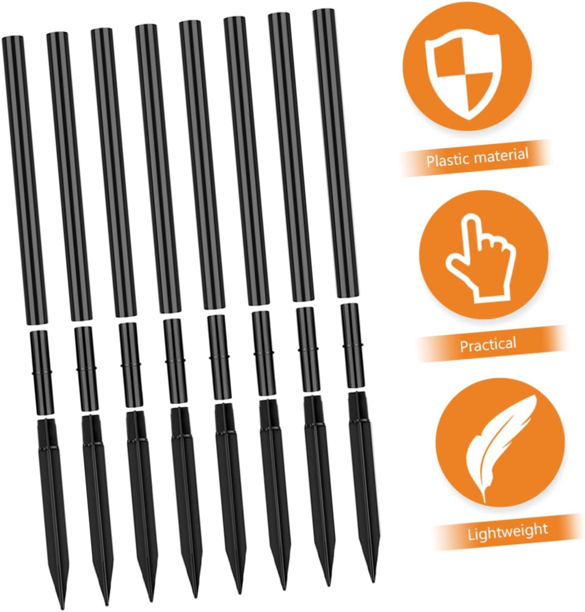 Mipcase 1set Solar Light Accessories Stake Ground Spike for Outdoor Lights Replacement Solar Parts Garden Lamp Stake