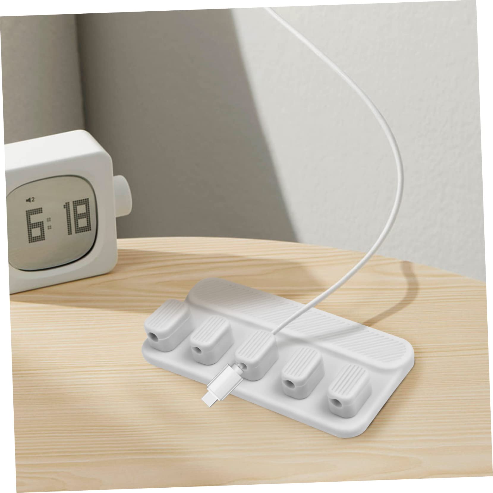 OSALADI 3ensembles Organisateur De Câbles Magnétique Pour Bureau Clips De Chargeur Auto-adhésifs Pour Câbles Pratique De Rangement Pour Maison Et Bureau