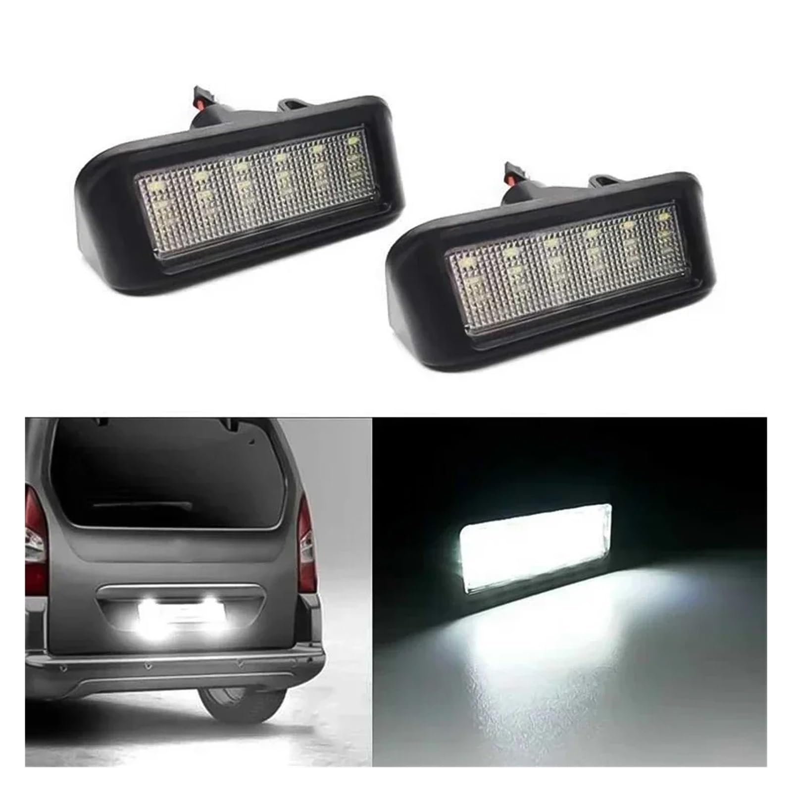 Éclairage Plaque Immatriculation Pour Peugeot Expert Partner Rifter LED Numéro Plaque D'immatriculation Lumières Lampes(1PCS)