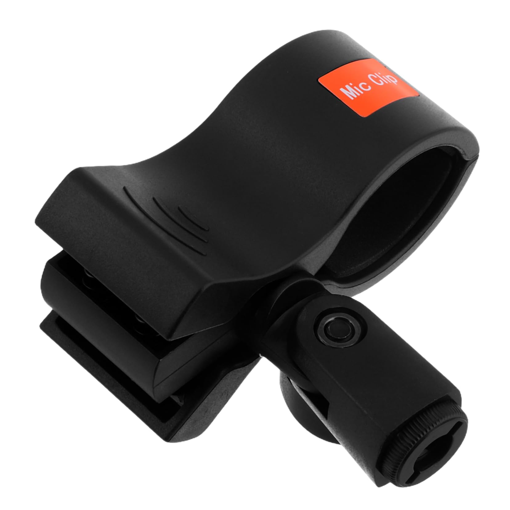 Yardwe Microphone Clip Microphone Bracket Mic Anti Vibration Holder Handheld Mic Holder Acoustic Instrument Mic Clip Microphone Mount Mic Mount Clip Microphone Holder Clip Black Plastic