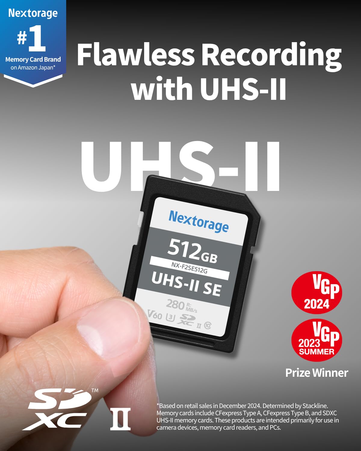 Nextorage 128GB UHS-II V60 SDXC Memory Card