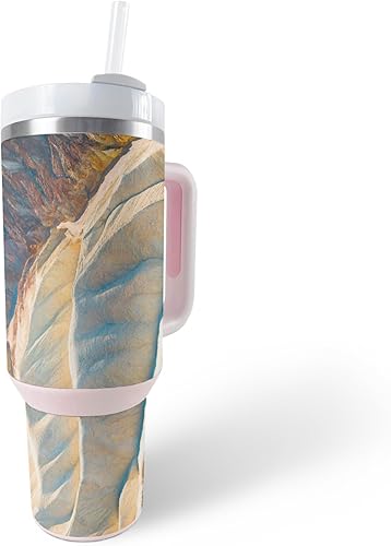 MightySkins Skin - Vaso compatible con Stanley The Quencher H2.0 FlowState de 40 onzas, Rocky Side  Funda protectora de vinilo duradera y única,