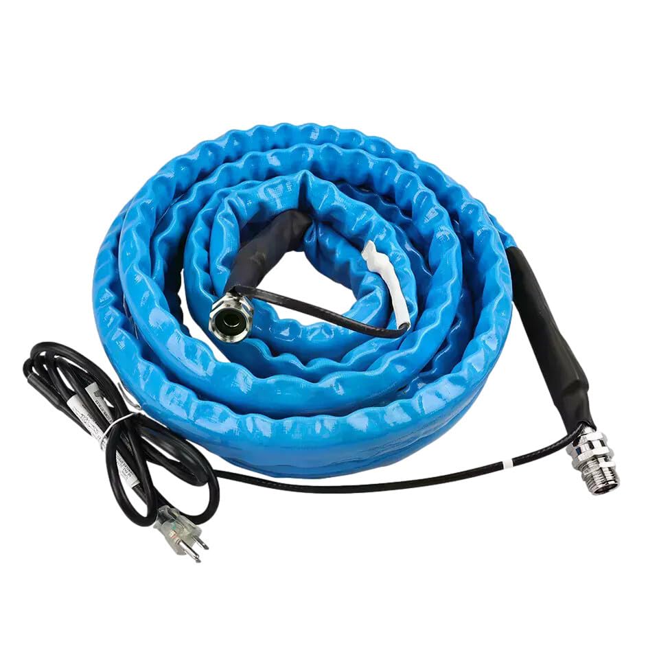 5/8" heated water hose - 50 ft - freeze protection for rvs, campers & livestock - durable, safe for drinking water, works down to -40°f