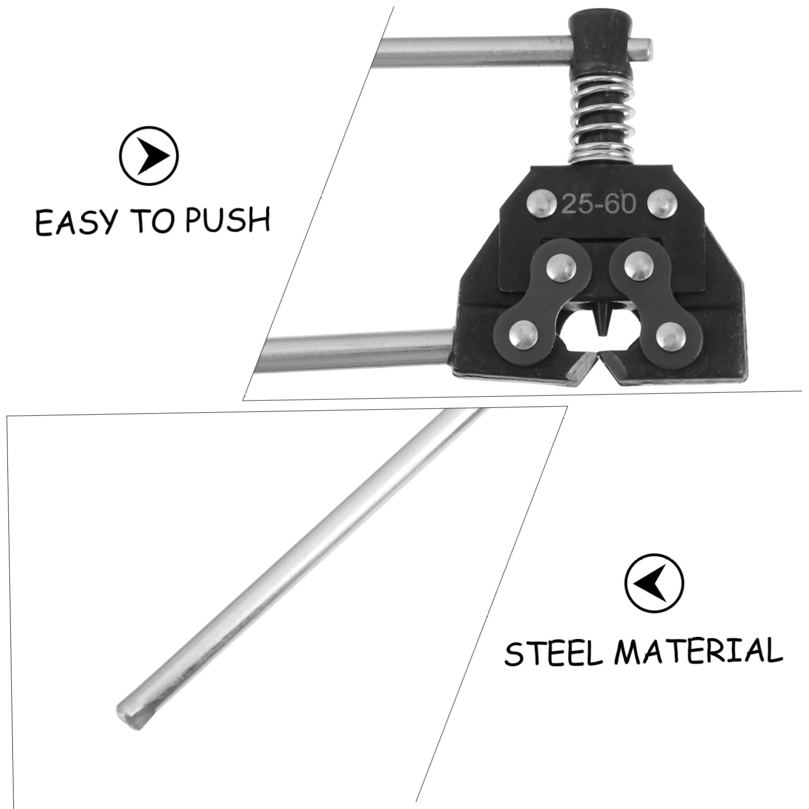 SUPVOX 1pieza Herramienta De Reparación De Cadena para Bicicletas y Motocicletas Desmontador De Eslabones Diseño Ergonómico Herramienta y Reutilizable para Mantenimiento De Cadenas