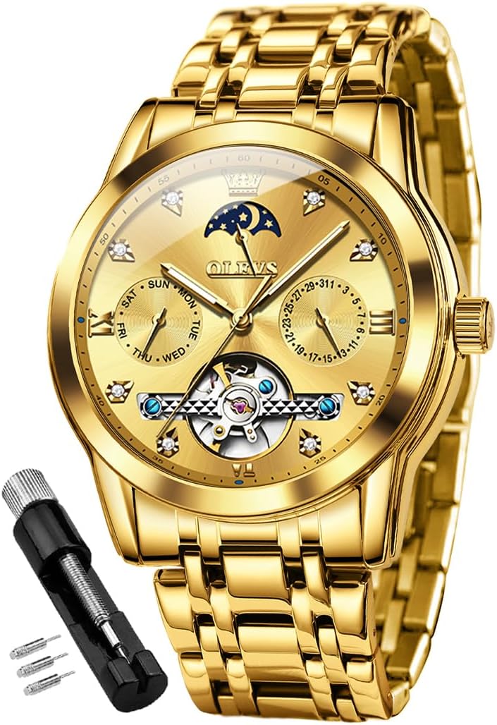 OLEVS Automatic Mechanical Watch Tourbillon