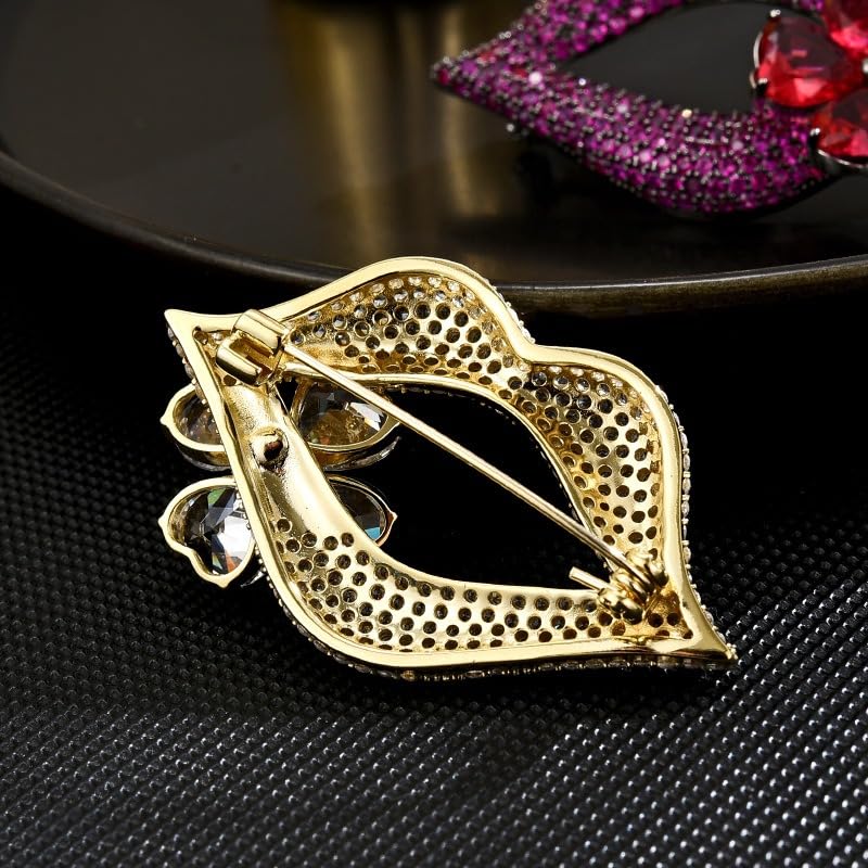 Image of Brooches And Pins For Women Fashion Elegant Flower Broches Lady Costume Jewelry Brooch Pins